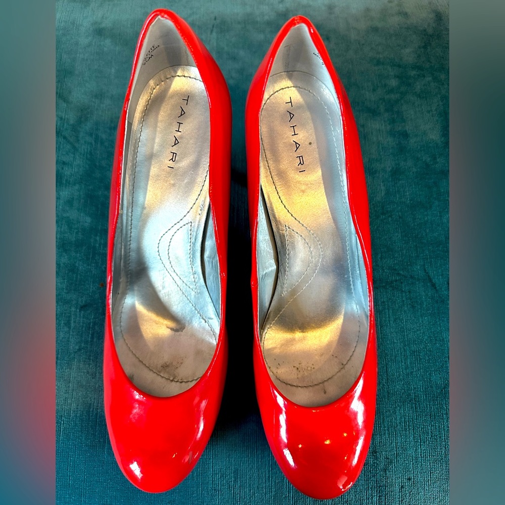 Tahari Collette Heels in Coral